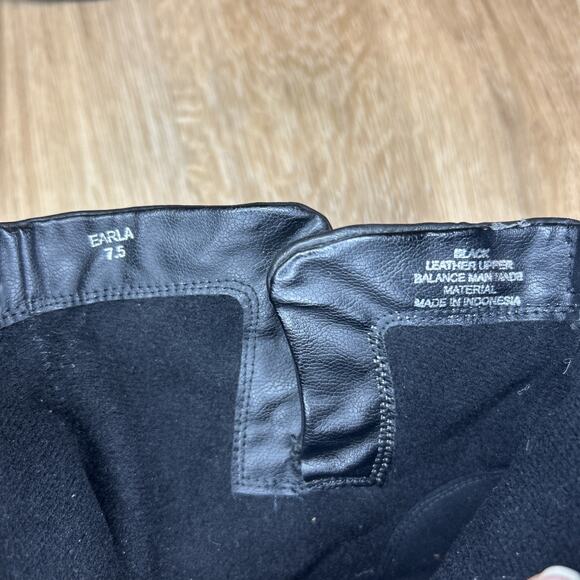 STEVEN by STEVE MADDEN Women's 7.5 Ankle Boots EARLA BlackBlock Heel Leather - Picture 9 of 9